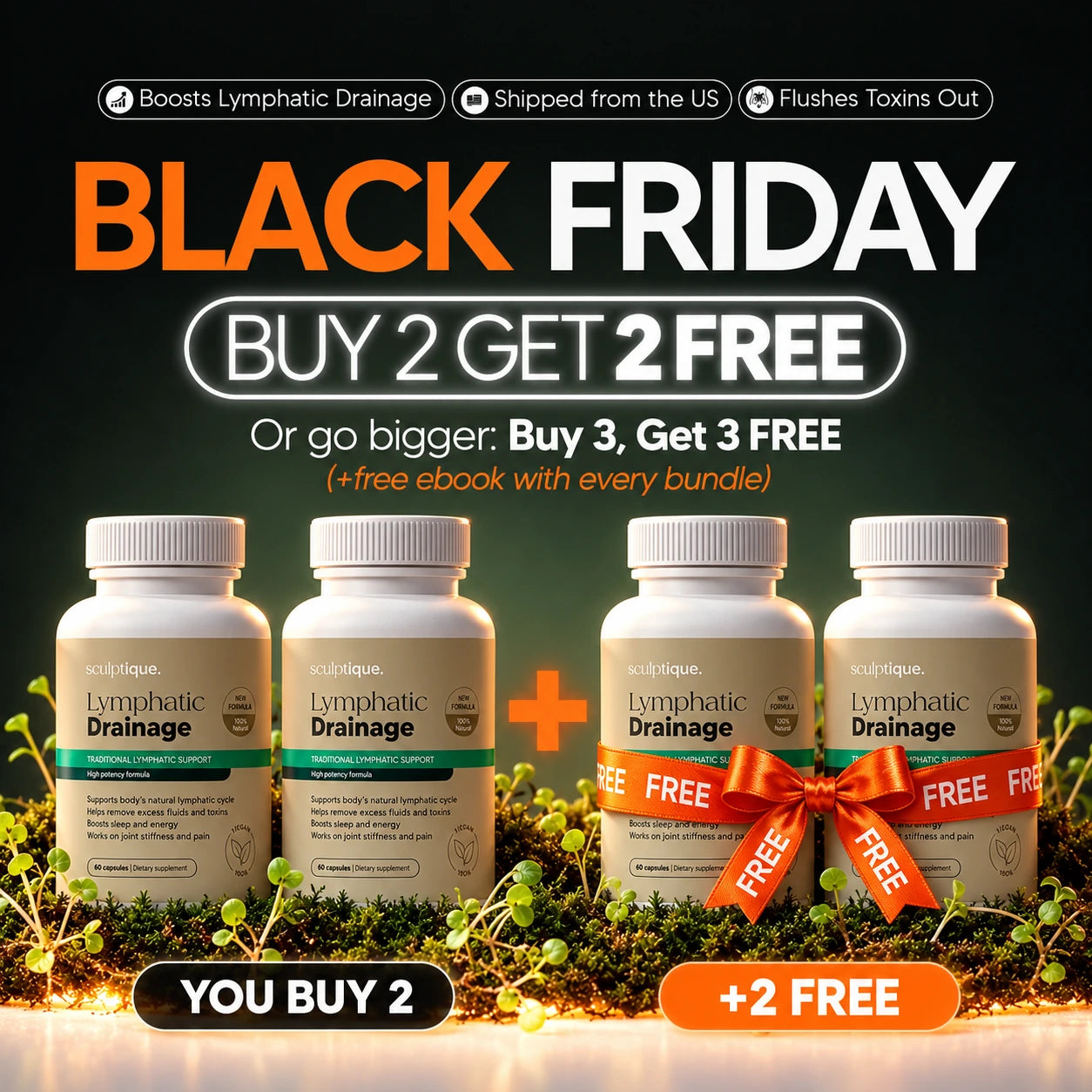 New Maximum Potency Formula - Lymphatic Drainage Capsules by Sculptique™