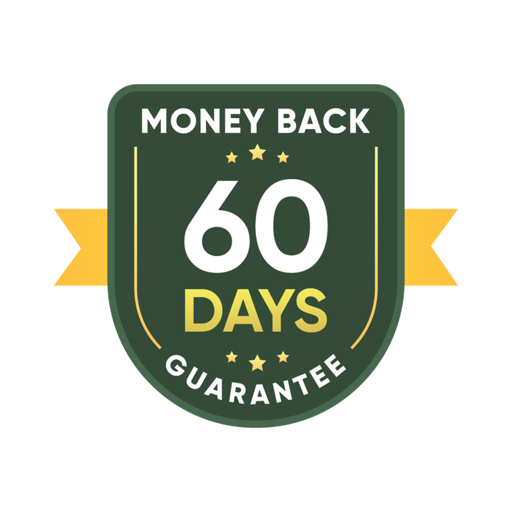 60 day money back guarantee